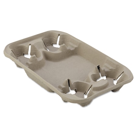 Chinet StrongHolder Molded Fiber Cup/Food Tray, 8-22oz, Four Cups, PK250 20969